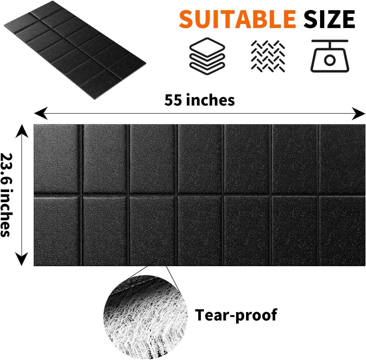 Walking Pad Mat for Carpet, Treamill Mat for Hardwood Floors, High Density