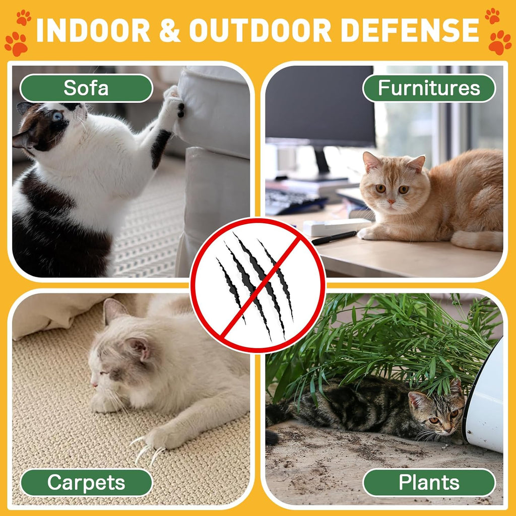 Cat Deterrent Spray - Safe Indoor & Outdoor Deterrent for Furniture Protection, Effective Training Aid with Natural Ingredients - Non-Toxic Anti-Scratch Formula