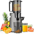 Cold Press Juicer Machines, High Nutrient Retention, 99% Juice Yield, 5.3" Wide Feed Chute for Whole Fruits & Vegetables, Quiet Slow Masticating Juicer, BPA-Free, Easy to Clean
