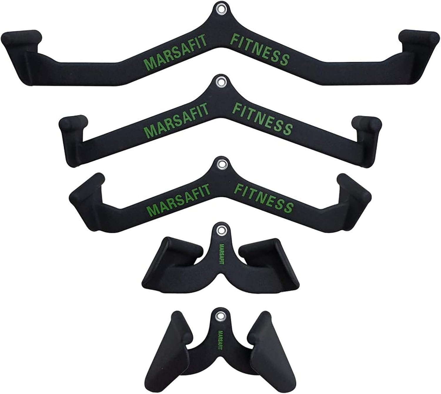 Home Gym Fitness Rowing T-bar V-bar Pulley Cable Machine Attachment, Bicep Curl Tricep Lat pulldown Bar Back Strength Training Handle Grips Lat Pull Down Bar for Seat Row Workout